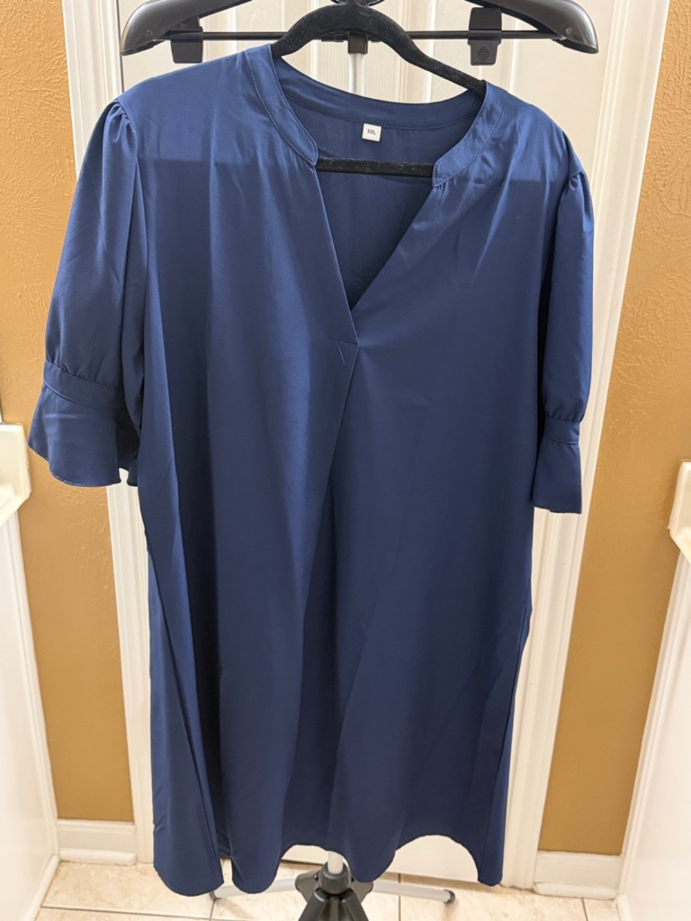 Source Unknown Navy Blue Midi Dress